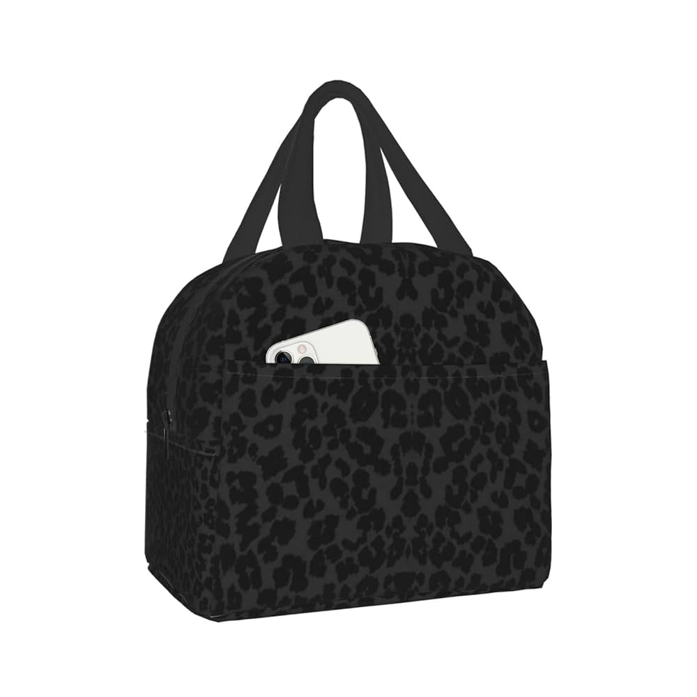 lunch box tote bag／black Sporty Lunch Totes - All In Motion™ Black: Zipper Lunch Box